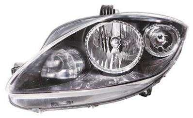 Faro anteriore destro elettrico per SEAT ALTEA 2009-2015, lampadine H1+H7 senza motore, nuovo