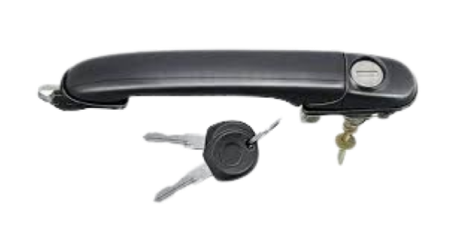 Maniglia esterna anteriore destra/sinistra per VOLKSWAGEN POLO III fase 1, 1994-1999, 3/5 porte, con chiave, nera, nuova
