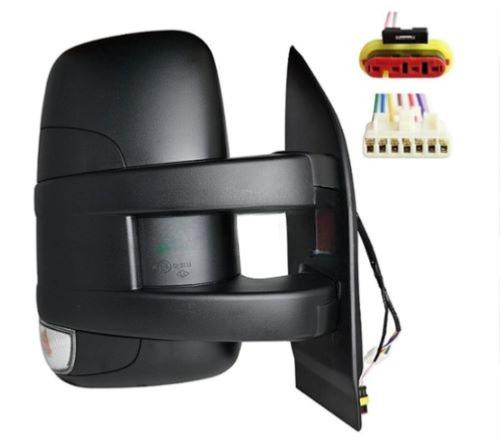 Specchietto retrovisore elettrico destro per IVECO DAILY, 2019-2023, braccio corto, nero, 7+2 pin, con luce, nuovo