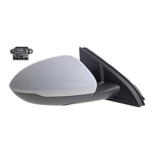 Specchietto retrovisore elettrico destro per OPEL INSIGNIA II fase 1 2017-2019, riscaldato, ripiegabile, con memoria, con luce di cortesia, con BLIS, 14 pin, alloggiamento verniciabile, nuovo