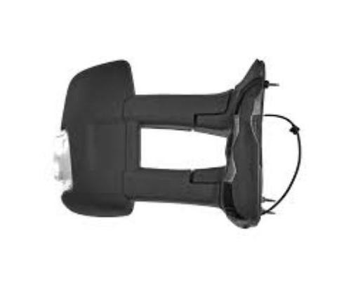 Specchietto retrovisore destro manuale per FORD TRANSIT Mk8 fase 1 2014-2019 (braccio lungo), indicatore bianco, 5W, nero, 5 pin, nuovo