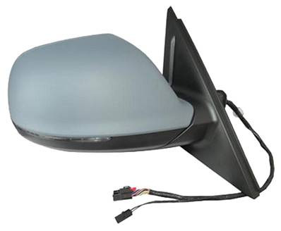 Specchietto retrovisore destro per AUDI Q5 I ph. 1 2008-2012, elettrico, riscaldato, asferico, 8 pin, con luce destra, nuovo, pronto per la verniciatura