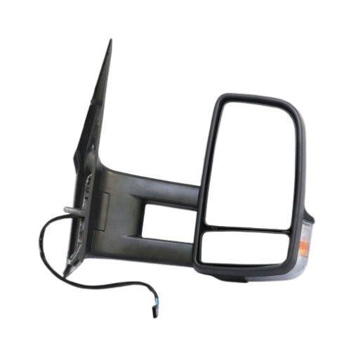 Specchietto retrovisore destro per MERCEDES SPRINTER II fase 1 2006-2013 (W906), elettrico, nero, riscaldato, con indicatore luminoso, braccio centrale, convesso, 6 pin, nuovo