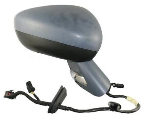 Specchietto retrovisore elettrico sinistro per CITROËN C3 II fase 2 2013-2016, riscaldato, con luce, copertura e base pronte per la verniciatura, 9 pin, nuovo, pronto per la verniciatura
