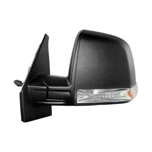 Specchietto retrovisore sinistro per FIAT DOBLO II fase 2 2015-2022, manuale, con luce, modello Combi/Panorama, 2 pin, nuovo, pronto per la verniciatura