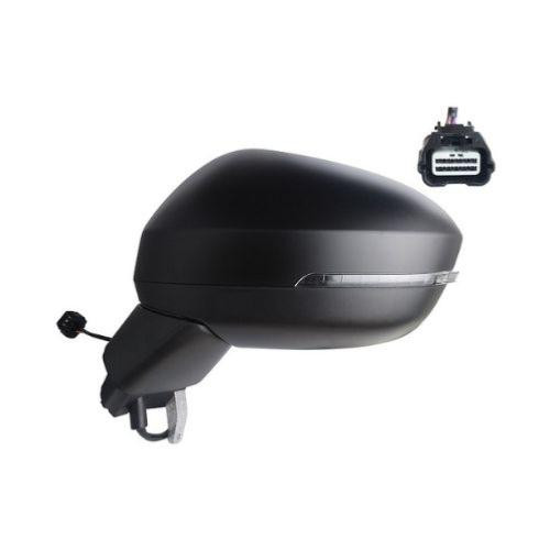 Specchietto retrovisore sinistro per NISSAN JUKE II (dal 2019 in poi), con indicatore LED, elettrico, connettore a 5 pin, alloggiamento verniciabile, nuovo