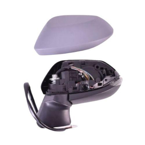 Specchietto retrovisore sinistro per TOYOTA COROLLA (dal 2023 in poi), elettrico, ripiegabile, con luce, connettore a 12 pin, funzione memoria, BLIS (Blind Light Information System), convesso, nuovo, pronto per la verniciatura.