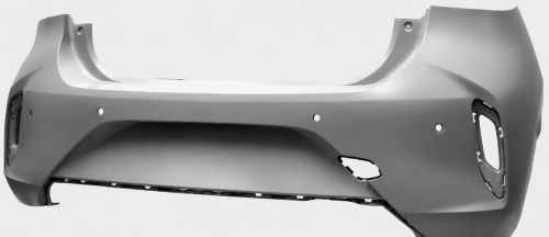 Paraurti posteriore per OPEL CORSA F 2019-2023, con 4 fori modanatura, foro telecamera, Nuovo da verniciare