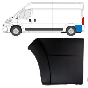 Modanatura parafango posteriore sinistro per CITROËN JUMPER II fase 1, 2006-2014, grigia, nuova