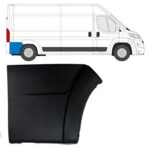 Modanatura parafango posteriore destro per FIAT DUCATO III ph.1, 2006-2014, grigia, nuova