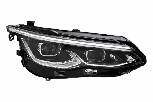 Proiettore anteriore destro a LED per VOLKSWAGEN GOLF VIII dal 2020, elettrico, cromato, versione VALEO, con motore, Nuovo.