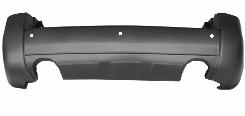 Paraurti posteriore per HYUNDAI TUCSON 2004-2015, 2 fori marmitta, giro parafanghini, fori sensori, Nuovo