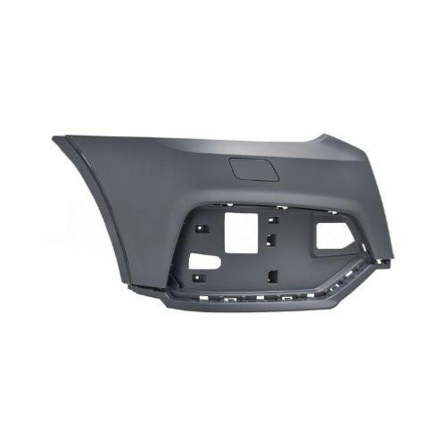 Staffa paraurti anteriore destra per AUDI Q3 I fase 2 2014-2018, con foro e tappo per lavafari, modello S-Line, nuova, pronta per la verniciatura.