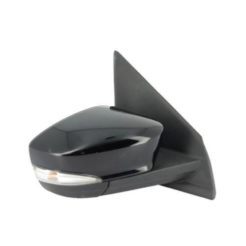 Specchietto retrovisore destro per FORD KA (dal 2016 in poi), elettrico, con luce integrata, riscaldato, ripiegabile, alloggiamento nero, connettore a 8 pin, nuovo