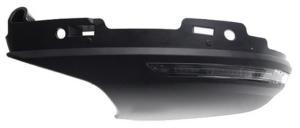 Copertura dello specchietto retrovisore inferiore sinistro con indicatore di direzione per MITSUBISHI COLT dal 01/2023, nera, nuova