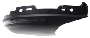 Copertura dello specchietto retrovisore inferiore destro con indicatore di direzione per MITSUBISHI COLT dal 01/2023, nera, nuova