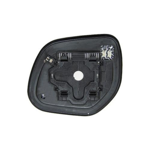 Vetro specchietto retrovisore destro per MITSUBISHI OUTLANDER 2010-2011, convesso, riscaldato, cromato, nuovo