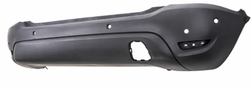 Paraurti posteriore per OPEL CROSSLAND X, 2017-2020, nero, fori PDC + staffe + assistenza al parcheggio, nuovo