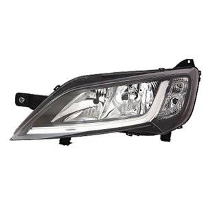 Faro anteriore sinistro per OPEL MOVANO II 2022-2023, H7+H7, (sfondo nero), Nuovo