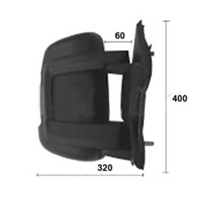 Specchietto retrovisore destro elettrico per OPEL MOVANO II 2022-2023, braccio corto, riscaldato, spia arancione (16W), nuovo