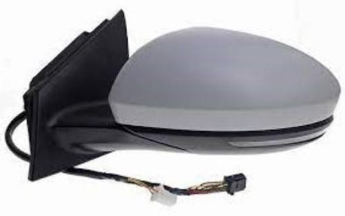 Specchietto retrovisore sinistro elettrico, riscaldato, ripiegabile elettricamente per RENAULT MEGANE IV, 2016-2020, con luce di cortesia, sensore, BLIS, alloggiamento verniciabile, connettore a 13 pin, nuovo