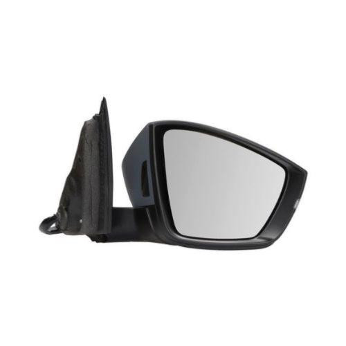 Specchietto retrovisore destro per SKODA KAROQ 2017-2022, elettrico, riscaldato, ripiegabile, con indicatore di direzione, con funzione memoria, con luce di cortesia, convesso, 17 pin, nuovo, pronto per la verniciatura.