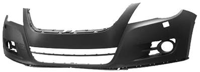 Paraurti anteriore per VOLKSWAGEN TIGUAN I ph. 1 2007-2011, fori lavafari, nuovo, pronto per la verniciatura