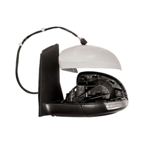 Specchietto retrovisore sinistro per VOLKSWAGEN SHARAN 2010-2015, elettrico, riscaldato, ripiegabile, con luce integrata, con luce di cortesia, con funzione memoria, nuovo, pronto per la verniciatura