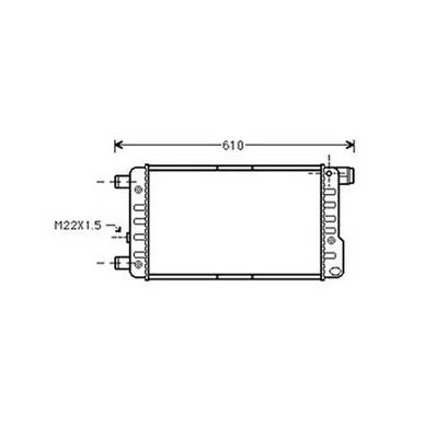 Radiatore raffreddamento motore per FIAT SEICENTO dal 1998, OEM 46405843, nuovo