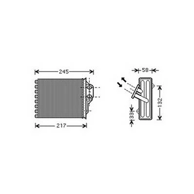 Radiatore raffreddamento motore per FORD KA 2009-2016, OEM 1582253, nuovo