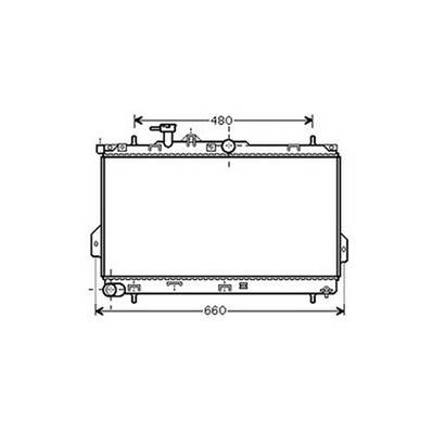 Radiatore raffreddamento motore per HYUNDAI MATRIX 2001-2008, OEM 2531017002, nuovo