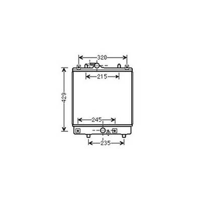 Radiatore raffreddamento motore per OPEL AGILA 2000-2008, OEM 13182786, nuovo