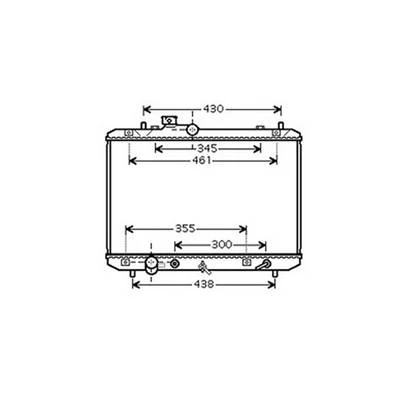 Radiatore raffreddamento motore per SUZUKI SWIFT I 2005-2006, OEM 1770063J10, nuovo