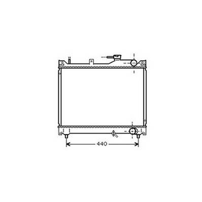 Radiatore raffreddamento motore per SUZUKI Grand Vitara 1999-2005, OEM 1770066D02000, nuovo