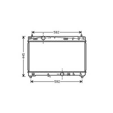Radiatore raffreddamento motore per TOYOTA PRIUS 2009-2011, OEM G901047030, nuovo