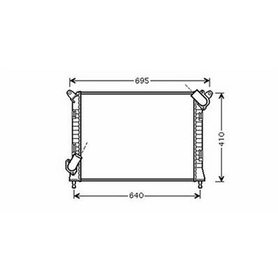 Radiatore raffreddamento motore per MINI ONE/COOPER R50/R53 2004-2006, OEM 1475554, nuovo