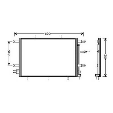 Condensatore climatizzatore per AUDI A4 IV fase 1 2007-2011, OEM 8E0260403J, nuovo