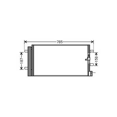 Condensatore climatizzatore per AUDI A6 IV fase 2 2016-2018, OEM 4G0260403A, nuovo