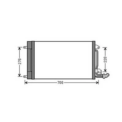 Condensatore climatizzatore per AUDI A1 2010-2014, OEM 6C0816411C, nuovo