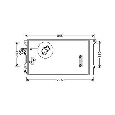 Condensatore climatizzatore per AUDI Q7 I fase 1 2006-2009, OEM 7L0820411G, nuovo