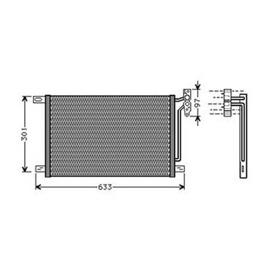 Condensatore climatizzatore per BMW Serie 3 E46 1998-2001, OEM 64538377648, nuovo