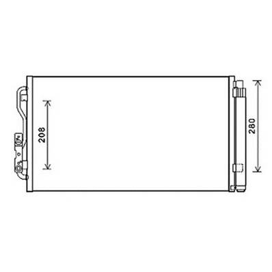 Condensatore climatizzatore per BMW Serie 1 E87 2007-2011, OEM 64509218121, nuovo