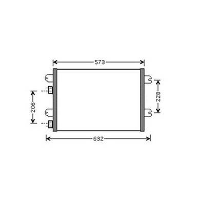 Condensatore climatizzatore per DACIA LOGAN I fase 1 2005-2008, OEM 8200182361, nuovo
