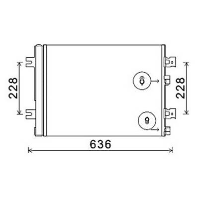 Condensatore climatizzatore per DACIA LOGAN I fase 2 2008-2012, OEM 8200741257, nuovo