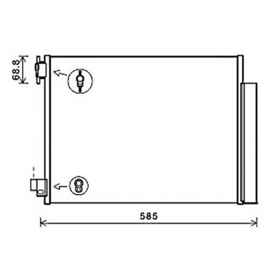 Condensatore climatizzatore per DACIA LODGY fase 1 2012-2017, OEM 921006454R, nuovo