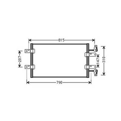 Condensatore climatizzatore per NISSAN PRIMASTAR fase 2 2006-2016, OEM 8200465489, nuovo