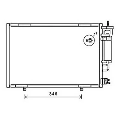 Condensatore climatizzatore per FORD FIESTA Mk6 fase 1 2008-2012, OEM 1756718, nuovo