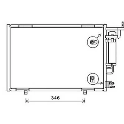 Condensatore climatizzatore per FORD FIESTA Mk6 fase 2 2013-2016, OEM 1818909, nuovo