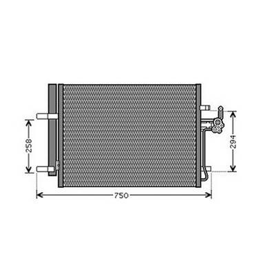 Condensatore climatizzatore per FORD S-MAX I fase 1 2006-2010, OEM 1481851, nuovo
