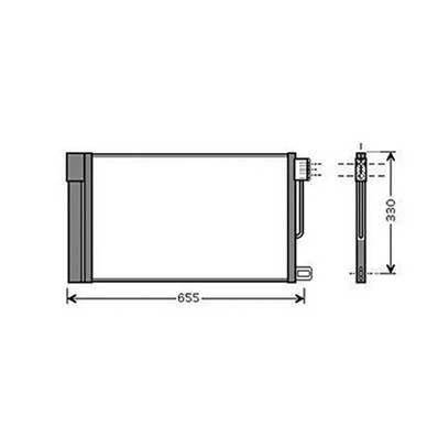 Condensatore climatizzatore per FIAT PUNTO EVO 2009-2011, OEM 13310103, nuovo